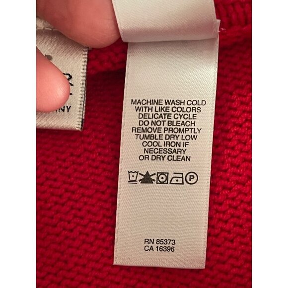 Red Villager Sport Nautical‎ Wheel Sweater Women's Sz M Cotton & Acrylic - Picture 6 of 16